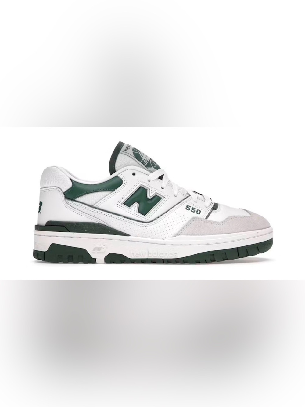 New Balance 550, white and Green women’s 6.5 youth kids size 5